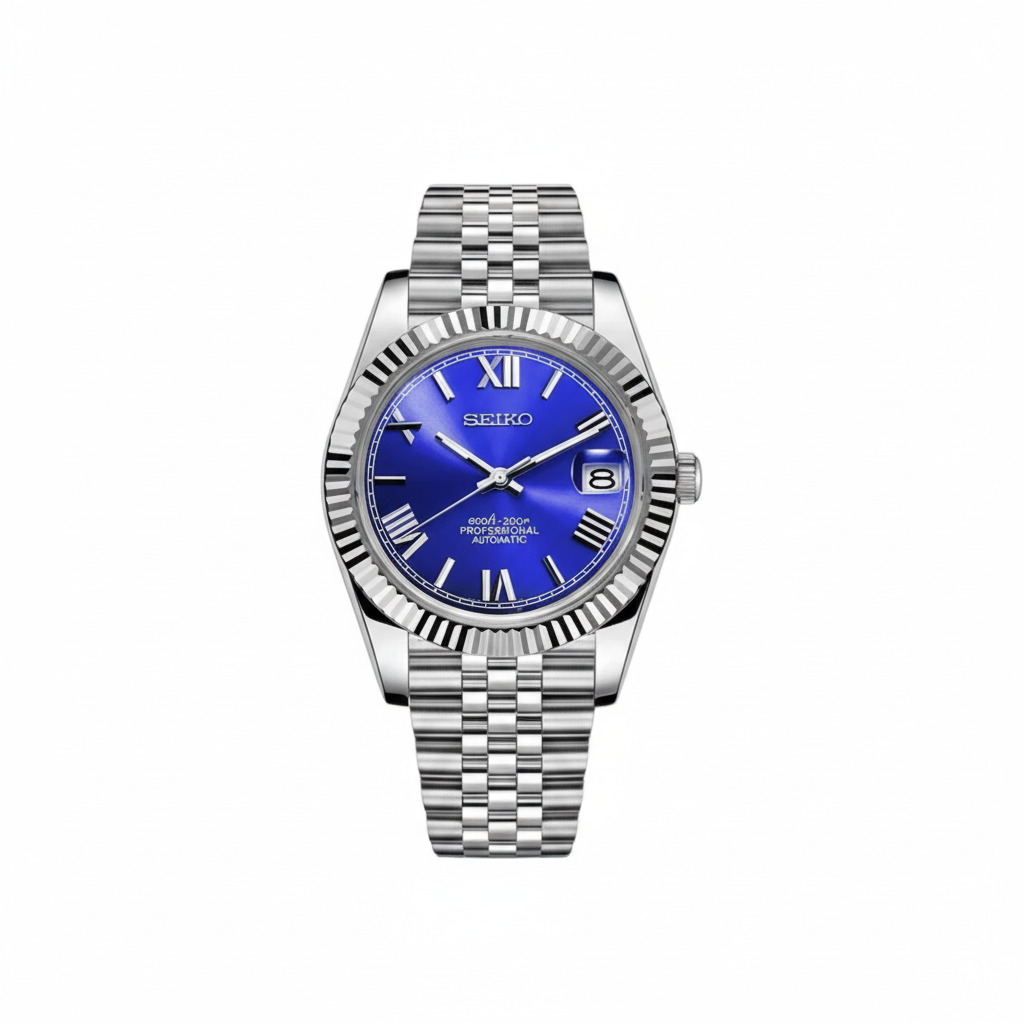 Mod Prestique Blaues Zifferblatt