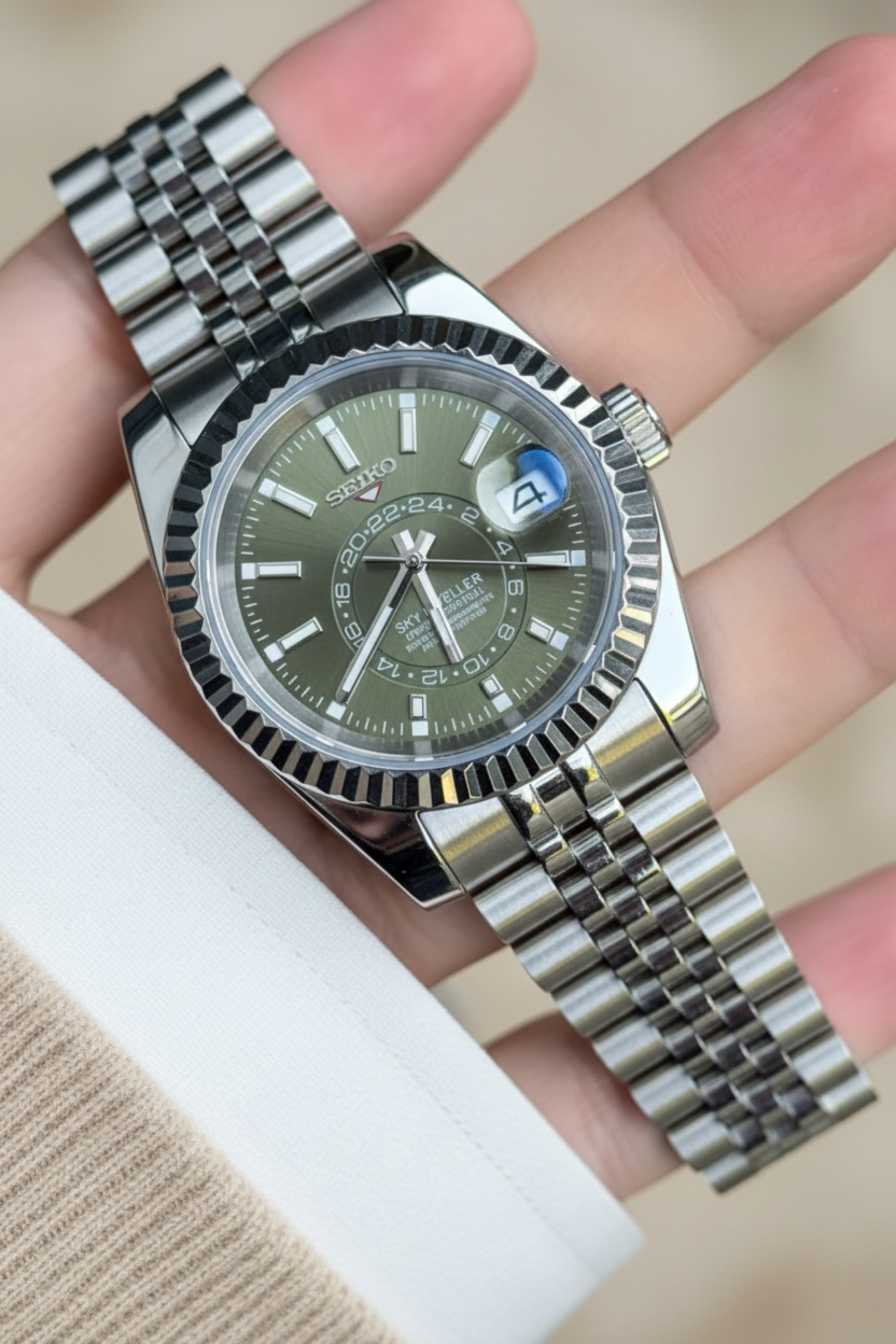 Mod Prestique Air Olive Green Dial