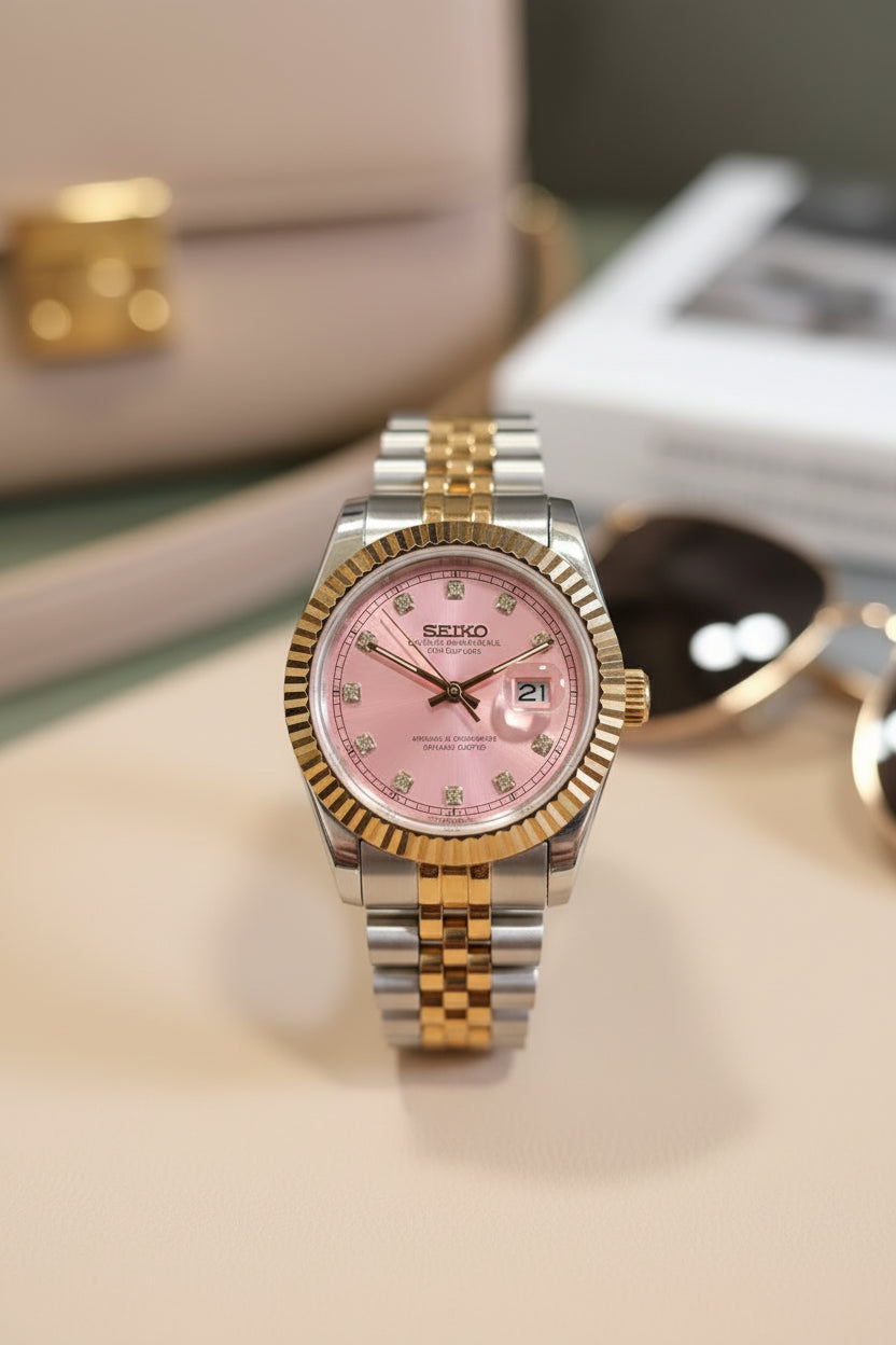 Mod Prestique Two Tone Rose Gold Dial