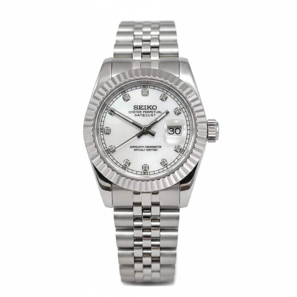 Mod Prestique Silver Dimond Dial