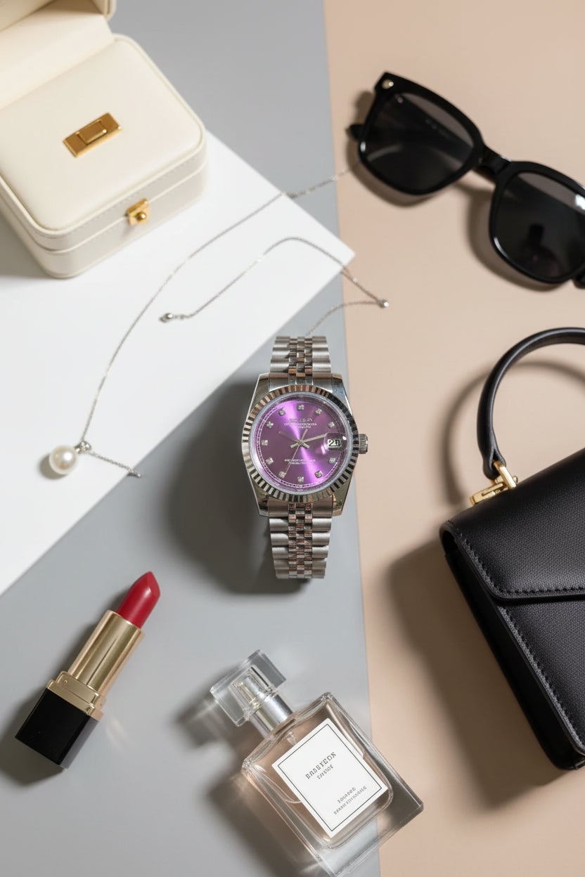 Mod Prestique Purple Dimond Dial